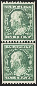 Sale 1175, Lot 641, 1910-13 Washington-Franklin Issue (Scott 374-396)