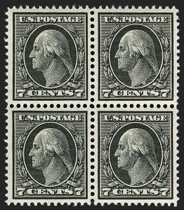 Sale 1175, Lot 660, 1912-14 Washington-Franklin Issue (Scott 405-423)
