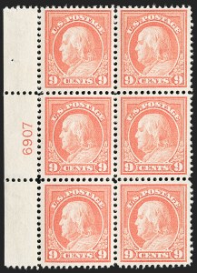 Sale 1175, Lot 664, 1912-14 Washington-Franklin Issue (Scott 405-423)