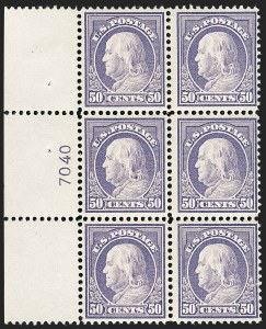Sale 1175, Lot 670, 1912-14 Washington-Franklin Issue (Scott 405-423)