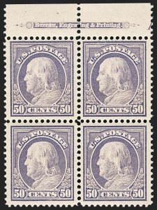 Sale 1175, Lot 671, 1912-14 Washington-Franklin Issue (Scott 405-423)