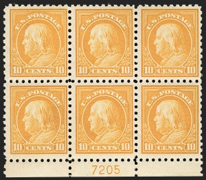 Sale 1175, Lot 679, 1913-15 Washington-Franklin Issues (Scott 424-461)