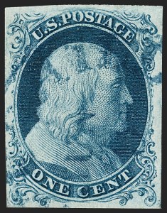 Sale 1179, Lot 2087, 1c-3c 1851-56 Issue (Scott 6-11A)