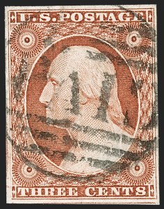 Sale 1179, Lot 2105, 1c-3c 1851-56 Issue (Scott 6-11A)
