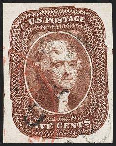 Sale 1179, Lot 2108, 5c-12c 1851-56 Issue (Scott 12-17)