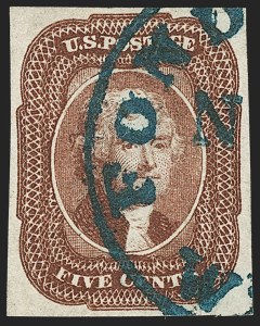 Sale 1179, Lot 2110, 5c-12c 1851-56 Issue (Scott 12-17)