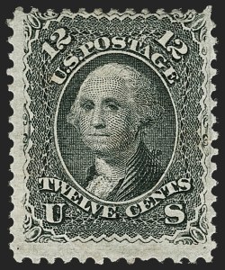 Sale 1179, Lot 2165, 1867-68 Grilled Issue, 1875 Re-Issue (Scott 79-110), 12c Black, E. Grill (90) Sale 1179, Lot 2165, 1867-68 Grilled Issue, 1875 Re-Issue (Scott 79-110)