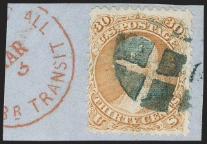 Sale 1179, Lot 2171, 1867-68 Grilled Issue, 1875 Re-Issue (Scott 79-110)