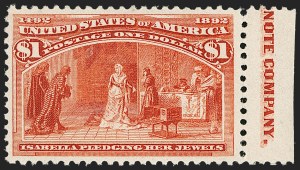 Sale 1179, Lot 2257, $1.00-$5.00 1893 Columbian Issue (Scott 241-245)