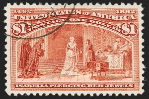 Sale 1179, Lot 2262, $1.00-$5.00 1893 Columbian Issue (Scott 241-245)