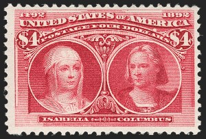 Sale 1179, Lot 2273, $1.00-$5.00 1893 Columbian Issue (Scott 241-245)