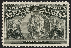 Sale 1179, Lot 2276, $1.00-$5.00 1893 Columbian Issue (Scott 241-245)