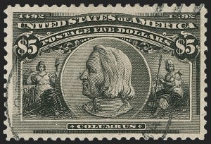 Sale 1179, Lot 2281, $1.00-$5.00 1893 Columbian Issue (Scott 241-245)