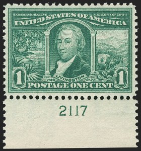 Sale 1179, Lot 2352, 1904 Louisiana Purchase, 1907 Jamestown Issues (Scott 323-330)