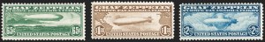 Sale 1179, Lot 2474, Air Post: Graf Zeppelin Issue (C13-C15)
