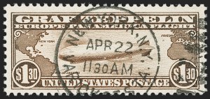 Sale 1179, Lot 2491, Air Post: Graf Zeppelin Issue (C13-C15)