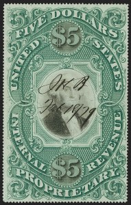 Sale 1179, Lot 2707, Revenues: Documentary, Proprietary, Stock Transfer