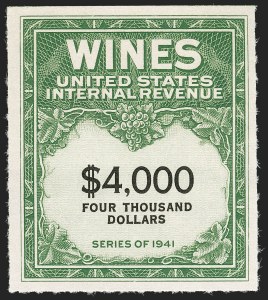 Sale 1179, Lot 2724, Revenues: Wine Stamps, Distilled Spirits
