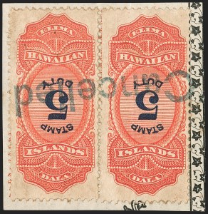 Sale 1179, Lot 2846, U.S. Possessions: Hawaii, Royal Portraits thru Back-of-Book