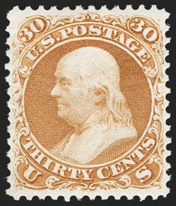 Sale 1185, Lot 47, 1867-68 Grilled Issue thru 1875 Re-Issue of 1861-66 Issue