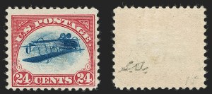 Sale 1185, Lot 91, Inverted Jenny Positions 15 and 6