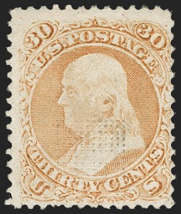 Sale 1187, Lot 166, 1867-68 Grilled Issue (Scott 79-101)