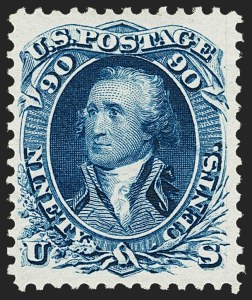 Sale 1187, Lot 187, 1867-68 Grilled Issue (Scott 79-101)