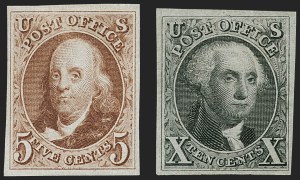 Sale 1187, Lot 20, 1875 Reproduction of 1847 Issue (Scott 3-4)
