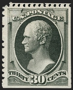 Sale 1187, Lot 280, 1875 Continental Bank Note Co. Hard Paper Special Printing (Scott 167-177)