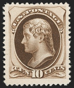 Sale 1187, Lot 302, 1880-83 American Bank Note Co. Soft Paper Special Printing (Scott 192-204, 205C)