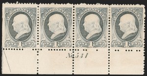 Sale 1187, Lot 315, 1881-83 American Bank Note Co. Issues (Scott 205-211B)