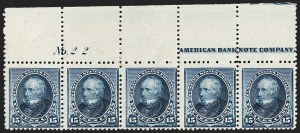 Sale 1187, Lot 350, 1890-93 Issue (Scott 219-229)
