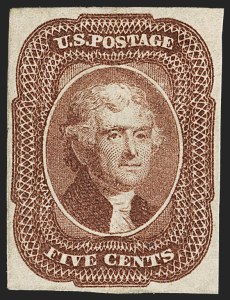 Sale 1187, Lot 37, 1851-56 Issue (Scott 5-17)