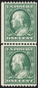 Sale 1187, Lot 546, 1910-13 Washington-Franklin Issue (Scott 374-396)