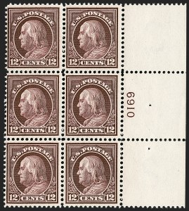 Sale 1187, Lot 574, 1912-14 Washington-Franklin Issue (Scott 405-423)