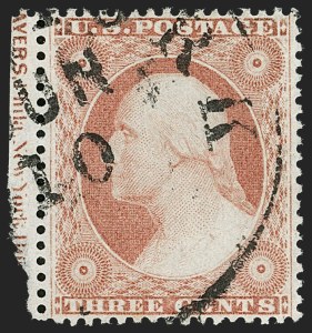 Sale Number 1192, Lot Number 120, 1857-60 Issue (Scott 18-39) Sale Number 1192, Lot Number 120, 1857-60 Issue (Scott 18-39)