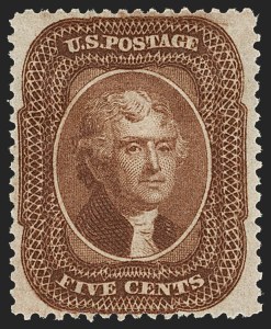 Sale 1192, Lot 123, 1857-60 Issue (Scott 18-39)