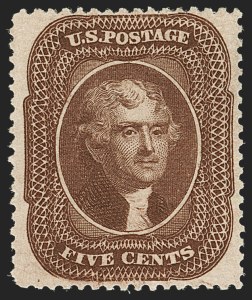 Sale 1192, Lot 128, 1857-60 Issue (Scott 18-39)