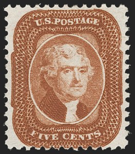 Sale 1192, Lot 146, 1875 Reprint of 1857-60 Issue (Scott 40-47)