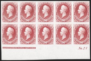 Sale 1192, Lot 20, Essays, Proofs and Specimens