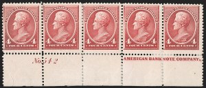Sale 1192, Lot 281, 1879-88 American Bank Note Co. Issues (Scott 182-218)