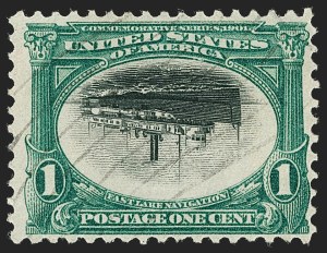 Sale 1192, Lot 386, 1901 Pan-American Issue, Inverts (Scott 294a, 295a, 296a)