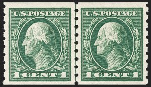 Sale 1192, Lot 478, 1912-14 Washington-Franklin Issue, incl. compound Perforations (Scott 405-423D)