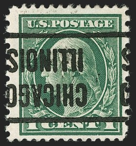 Sale 1192, Lot 482, 1912-14 Washington-Franklin Issue, incl. compound Perforations (Scott 405-423D)
