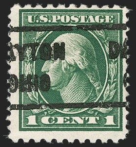 Sale 1192, Lot 488, 1912-14 Washington-Franklin Issue, incl. compound Perforations (Scott 405-423D)