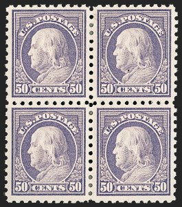Sale 1192, Lot 495, 1913-15 Washington-Franklin Issues (Scott 424-461), 50c Violet (440) Sale 1192, Lot 495, 1913-15 Washington-Franklin Issues (Scott 424-461)