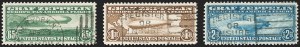 Sale 1192, Lot 667, Air Post, Graf Zeppelin Issue (Scott C13-C15)