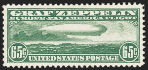 Sale 1192, Lot 668, Air Post, Graf Zeppelin Issue (Scott C13-C15)