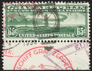 Sale 1192, Lot 670, Air Post, Graf Zeppelin Issue (Scott C13-C15)