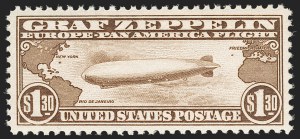 Sale 1192, Lot 673, Air Post, Graf Zeppelin Issue (Scott C13-C15)